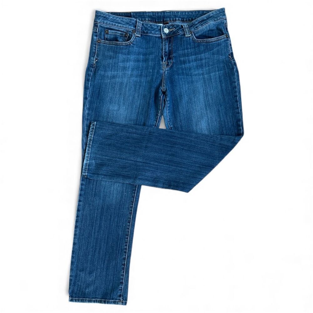 Lucky Brand Lola Straight Jeans Size 14/32 Run Stitch Cowgirl Western
